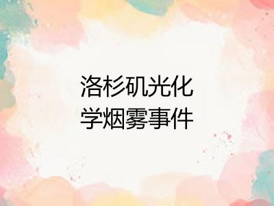 洛杉矶光化学烟雾事件
