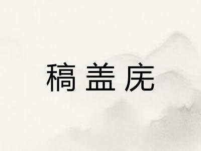 稿盖庑