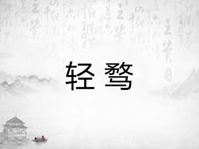 轻骛