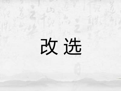 改选