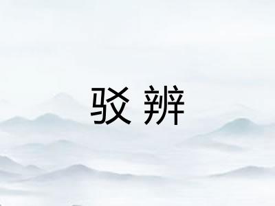 驳辨