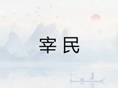 宰民