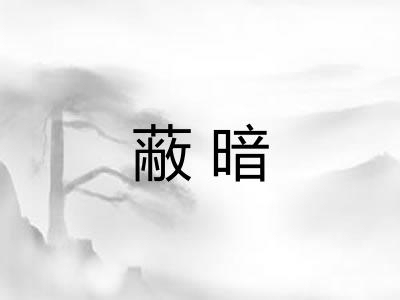蔽暗