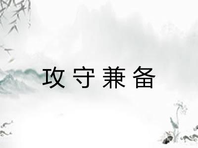 攻守兼备