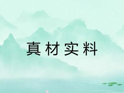 真材实料