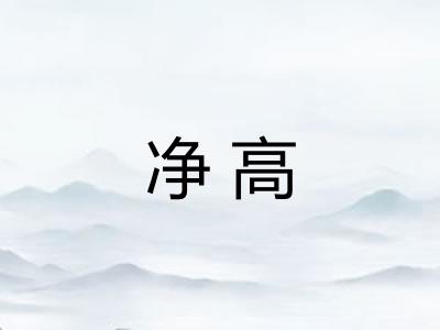 净高