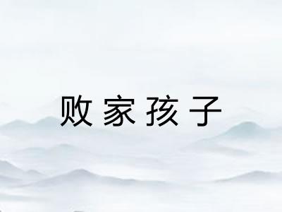 败家孩子