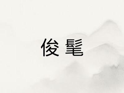俊髦