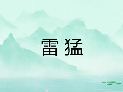 雷猛