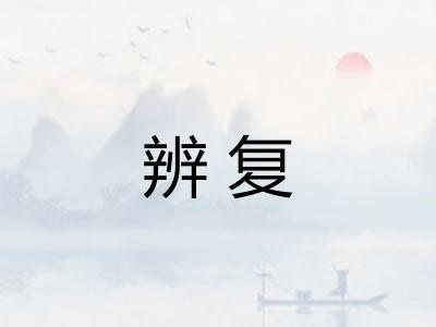 辨复
