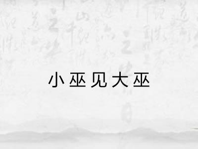 小巫见大巫