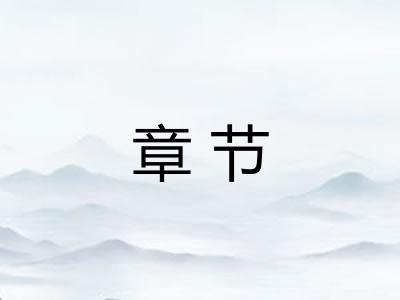 章节