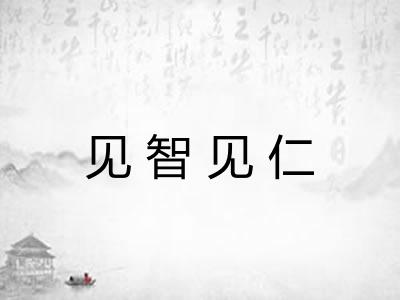 见智见仁