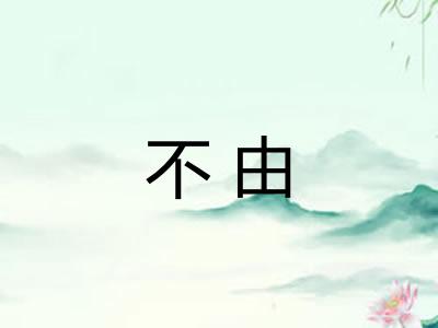 不由