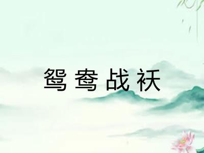 鸳鸯战袄