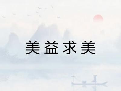 美益求美