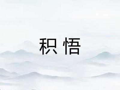 积悟