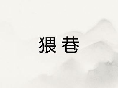 猥巷