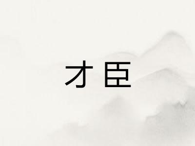 才臣